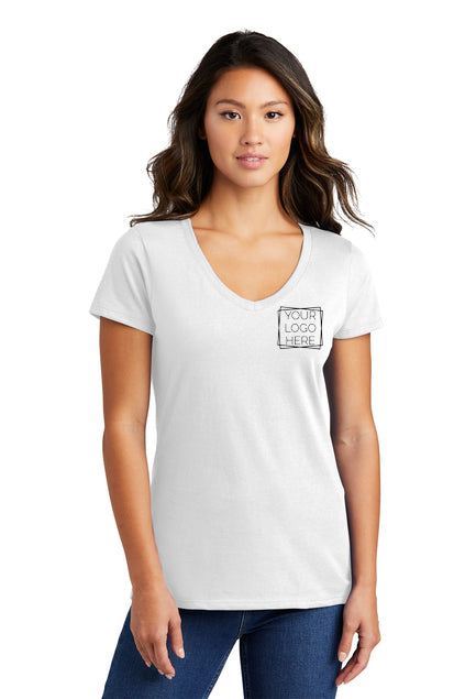 Branded Double Sided V-Neck Women's Tee