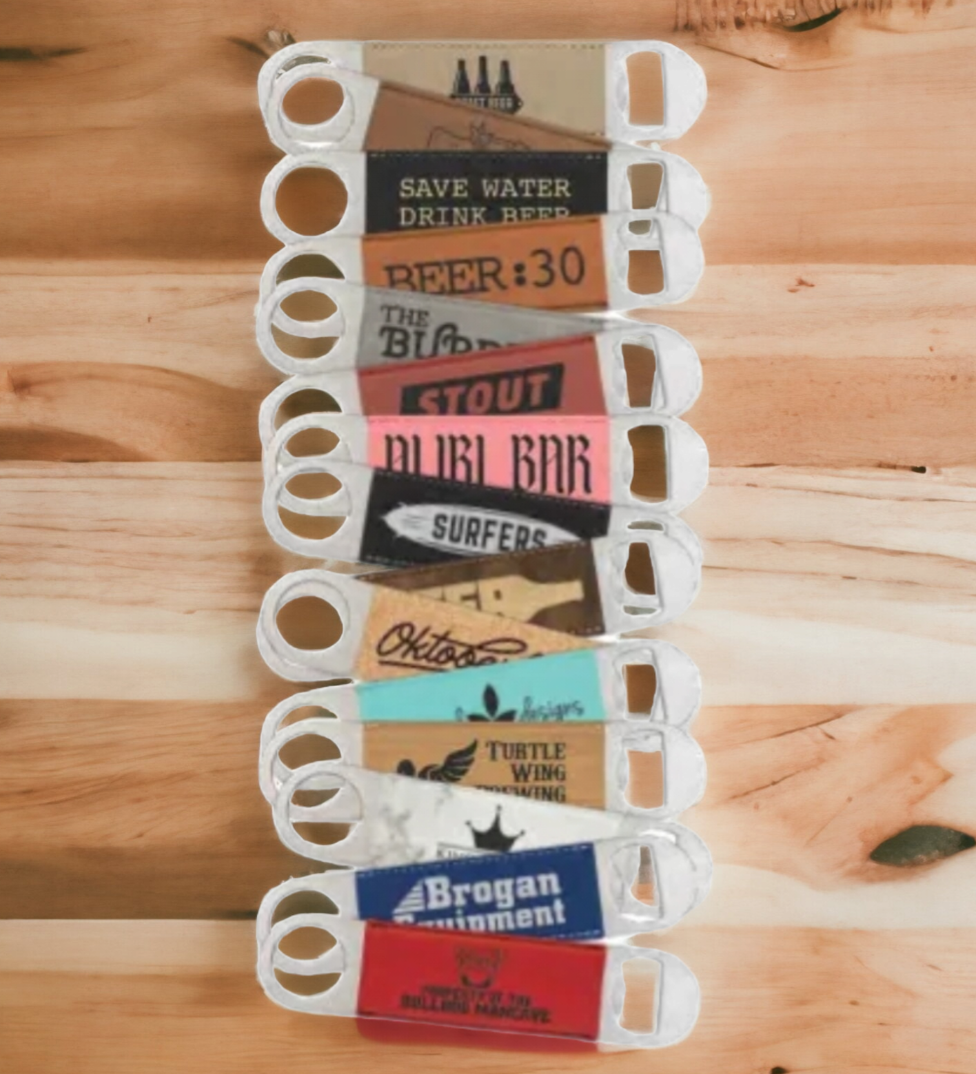 Branded Leatherette Bottle Openers