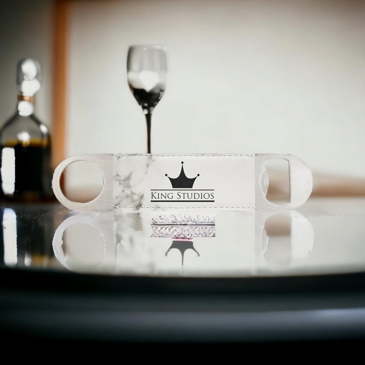 Branded Leatherette Bottle Openers