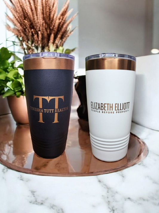 20 oz Tumbler - Rose Gold Plated
