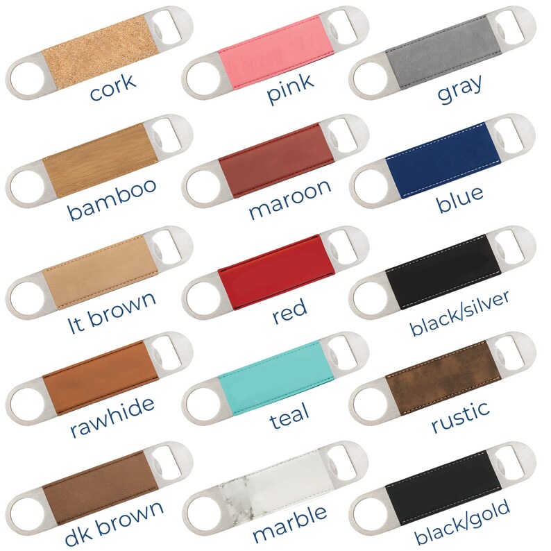 Branded Leatherette Bottle Openers